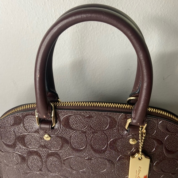 Coach purple with sparkle handbag includes attachment for cross body style - Picture 14 of 17